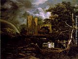 Jacob van Ruisdael The Jewish Cemetery painting